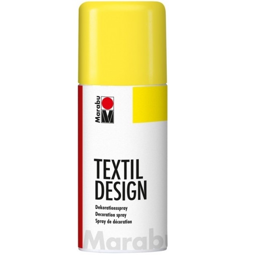 yellow fabric spray paint