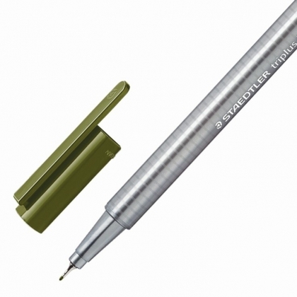 Staedtler TriPlus Fineliner Pen - Olive Green