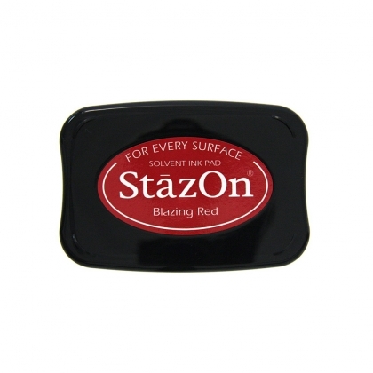 StazOn Solvent Ink Pad Blazing Red