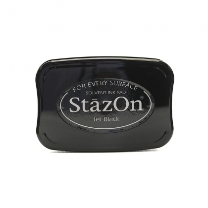 TSUKINEKO STAZON INK PAD SOLVENT BASED FOR RUBBER STAMPS STAMPING ANY  SURFACE