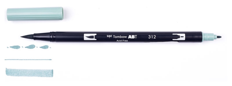 Tombow ABT 312 Dual Brush Pen - Holly Green