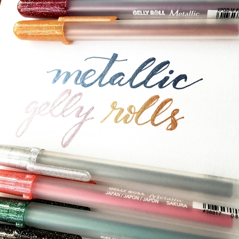 Sakura Gelly Roll Pens : Metallic : Set of 12 : Bold 10