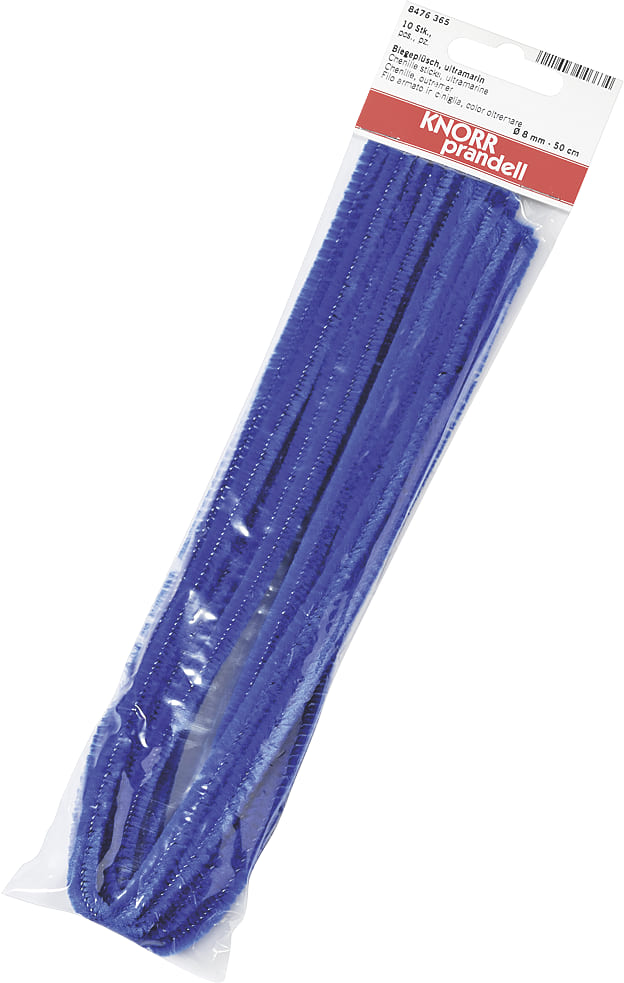 Chenille Wire Pipe Cleaners : Knorr Prandell : 50 cm : Assorted Set of 10 :  Pastel Colours