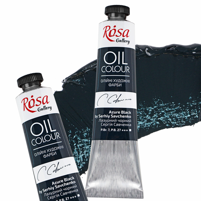 Professional Oil Paint : Rosa Gallery : 45 ml : S3 : 120 Azure Black