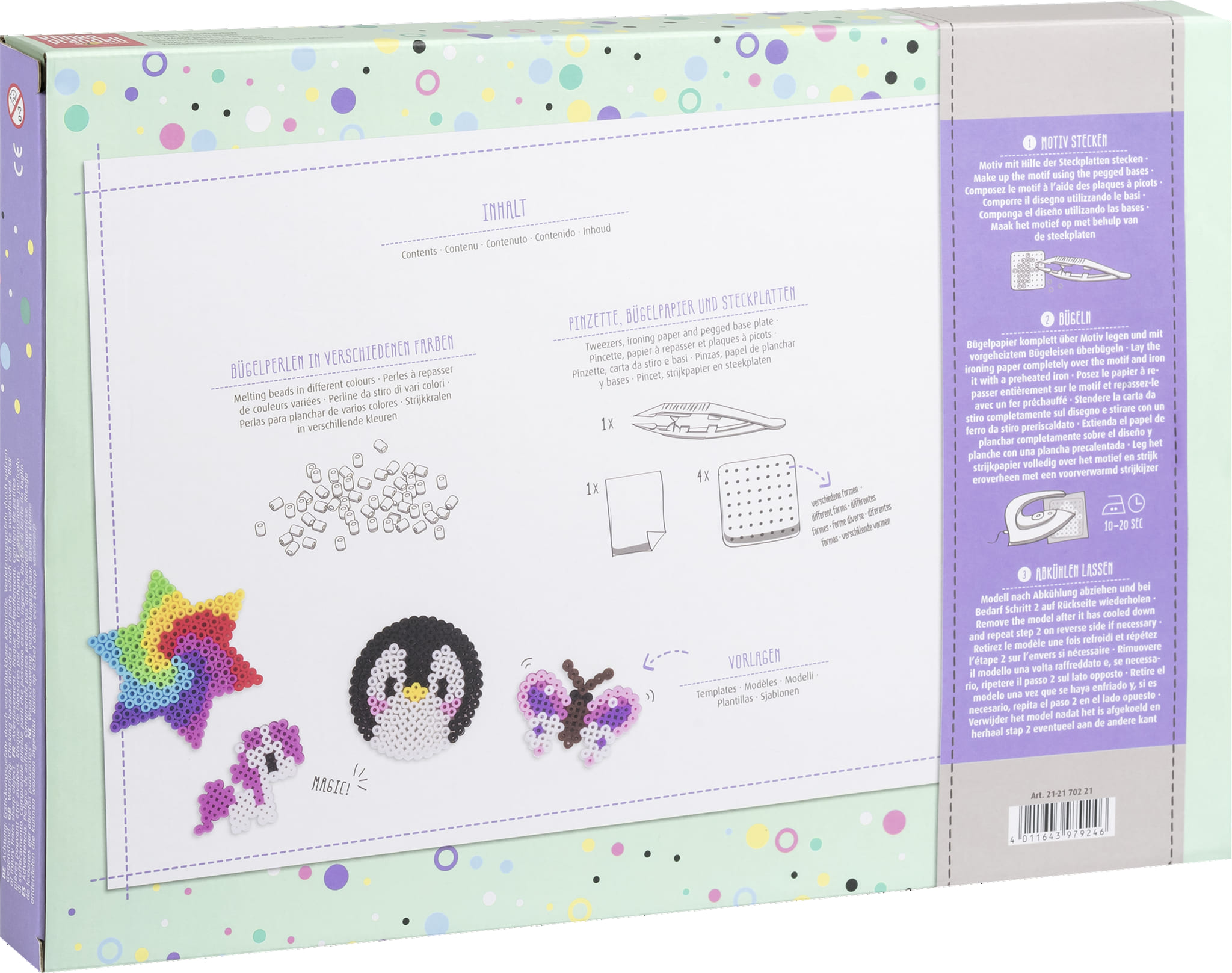 Fuse Iron Melty Bead Kit : Knorr Prandell : Pegboard & Tweezers Included :  Butterfly